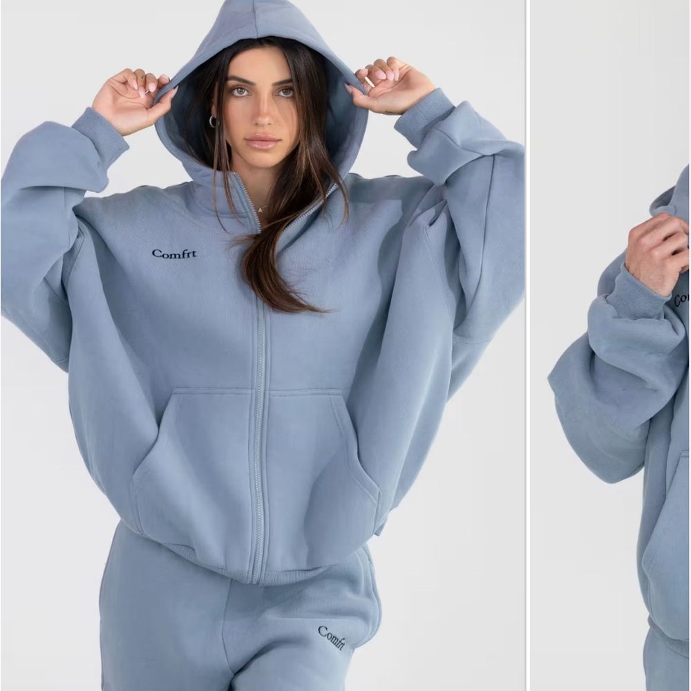 Comfrt Cloud Sweatshirt and Sweatpants - Blue Willow XL
